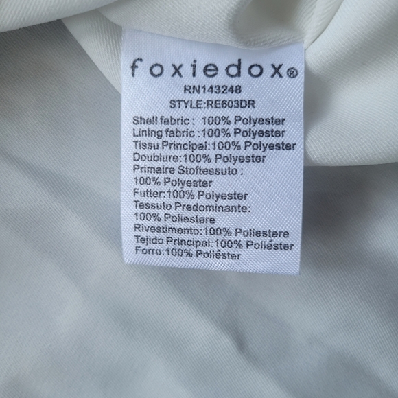 Foxiedox Lexie Cold Shoulder Faux Wrap Dress, VGUC, Size M - Picture 10 of 11